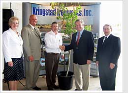 Bernie Kringstad is awarded for his accomplishments